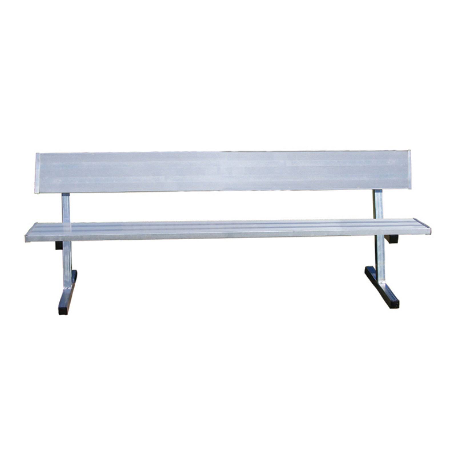 Jaypro Portable Player Bench with Back Seat (7 1/2 ft)