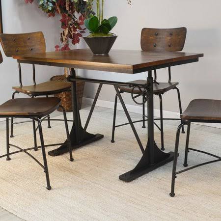 Williston Forge Ferryhill Counter Height Dining Table, Black