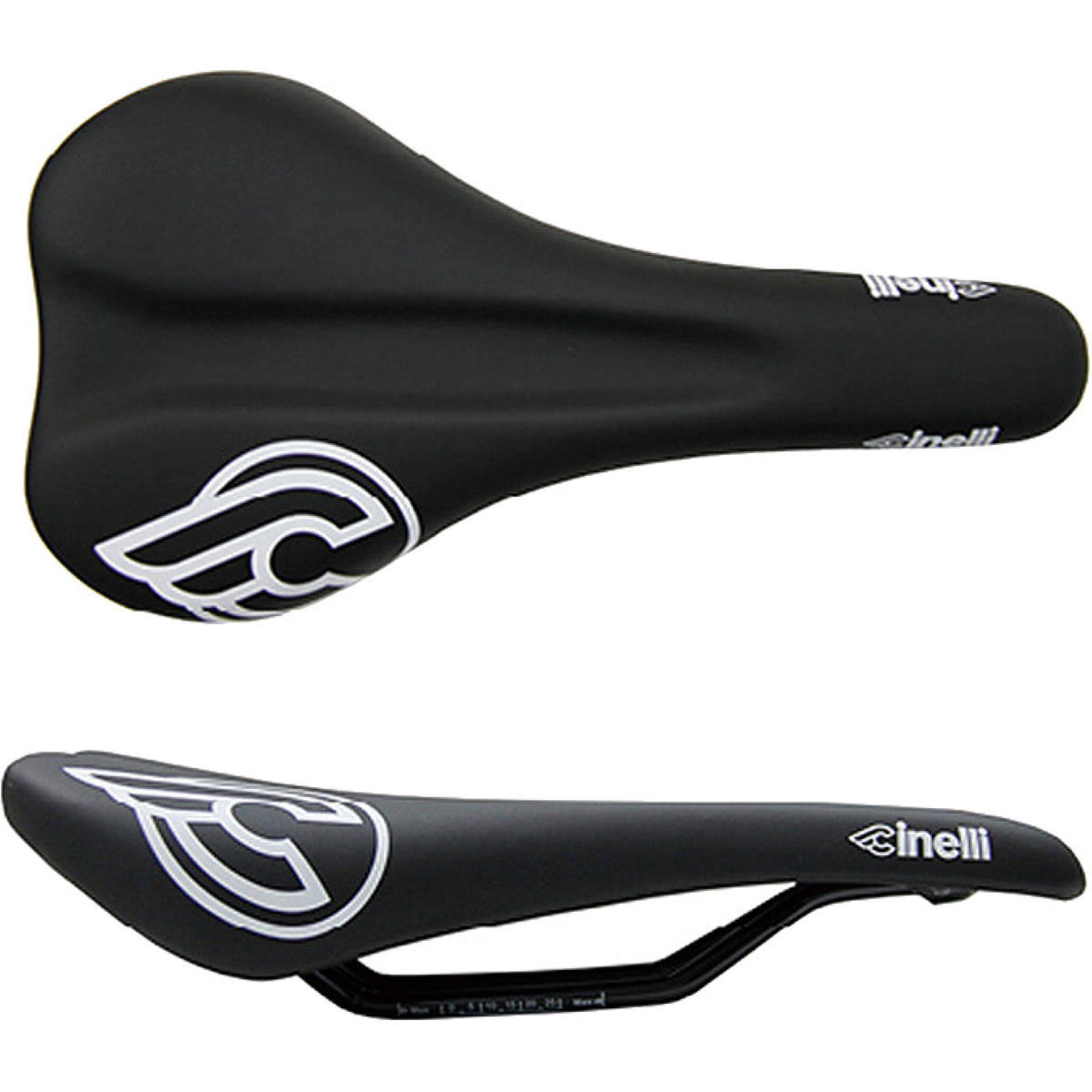 Cinelli C-Wing Saddle - Black / White