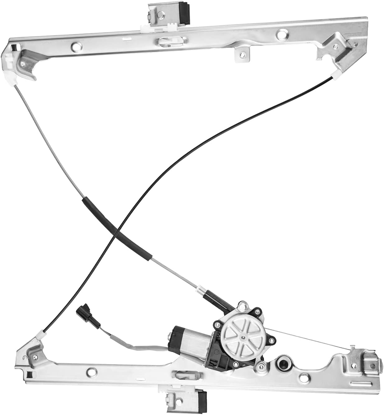 KAX 741-644 Power Window Regulator & Motor Assembly Front Left Driver Side Replacement Compatible with Silverado Sierra Escalade Avalanche Suburban Tahoe Yukon Pack of 2