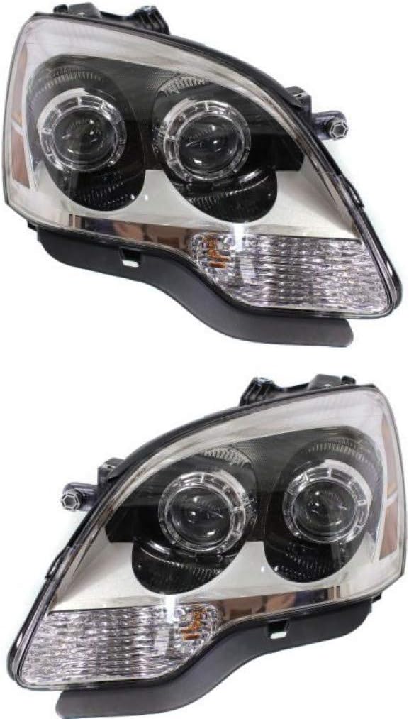 CarLights360: For GMC Acadia Headlight 2008 09 10 11 2012 Pair Driver and Passenger Side w/Bulbs DOT Certified GM2502358 | GM2503358