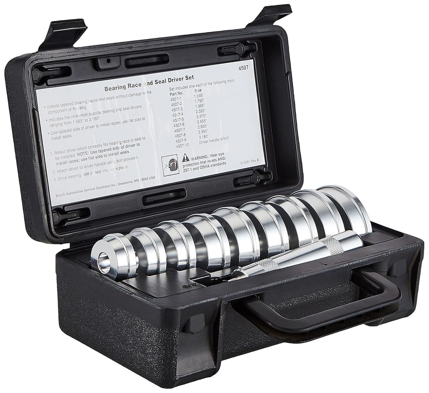 OTC Race and Seal Driver Set,10-13/64