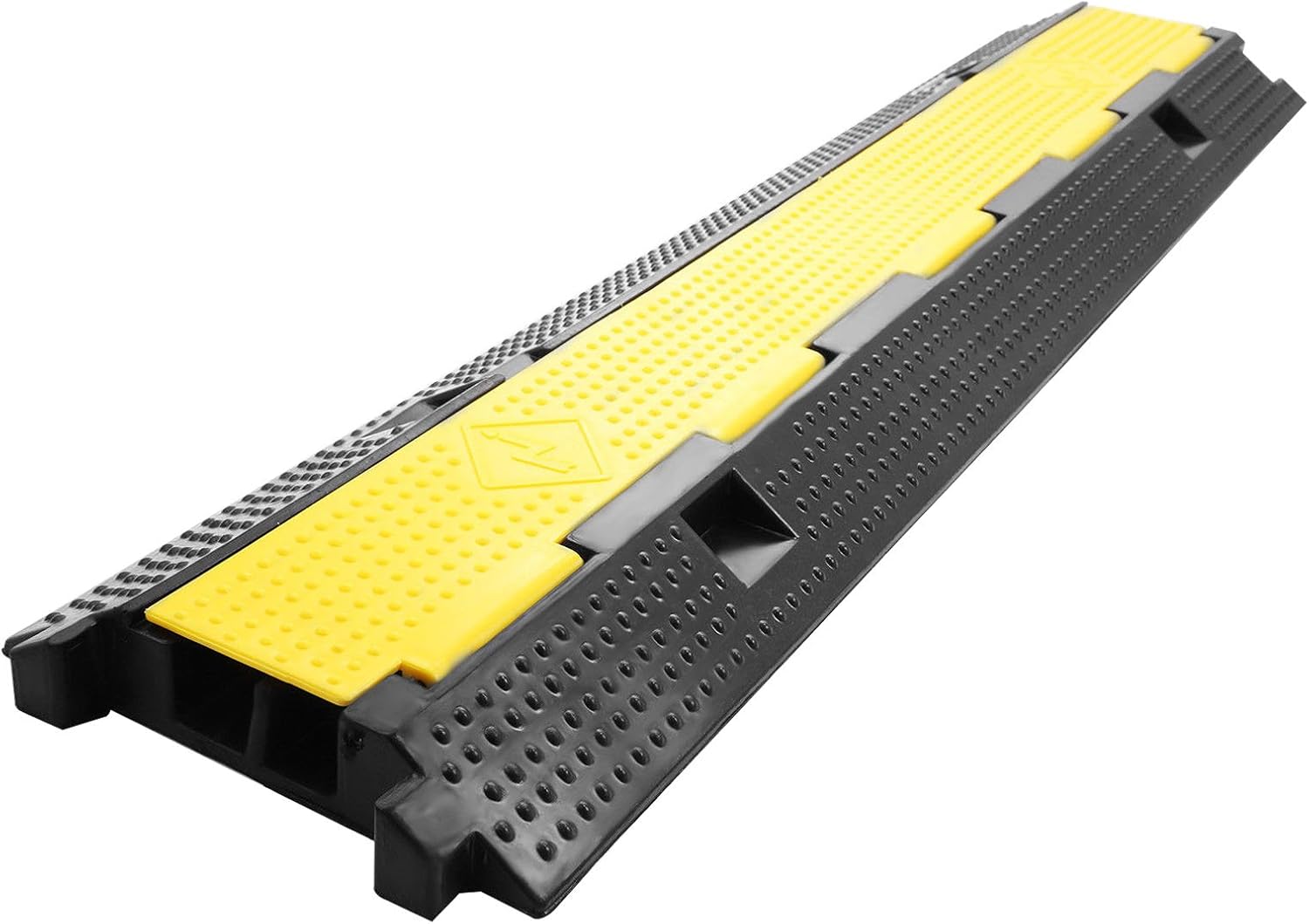 Zbond 3 Pack Extreme Rubber Cable Protectors Dual Channel Cable Protector 12000LB Rubber Speed Bump Cable ramps/Protectors (3 Pack) Pack of 2