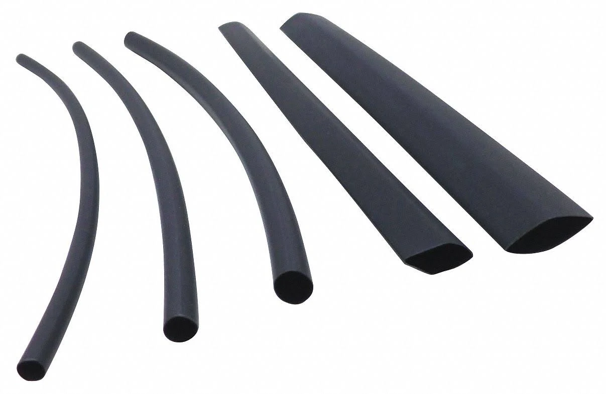Ideal 46-321 Shrink Tubing,0.421in ID,Black,200ft