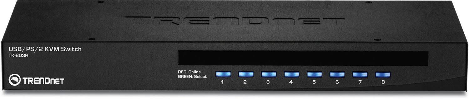 TRENDnet 8-Port USB/PS/2 Rack Mount KVM Switch
