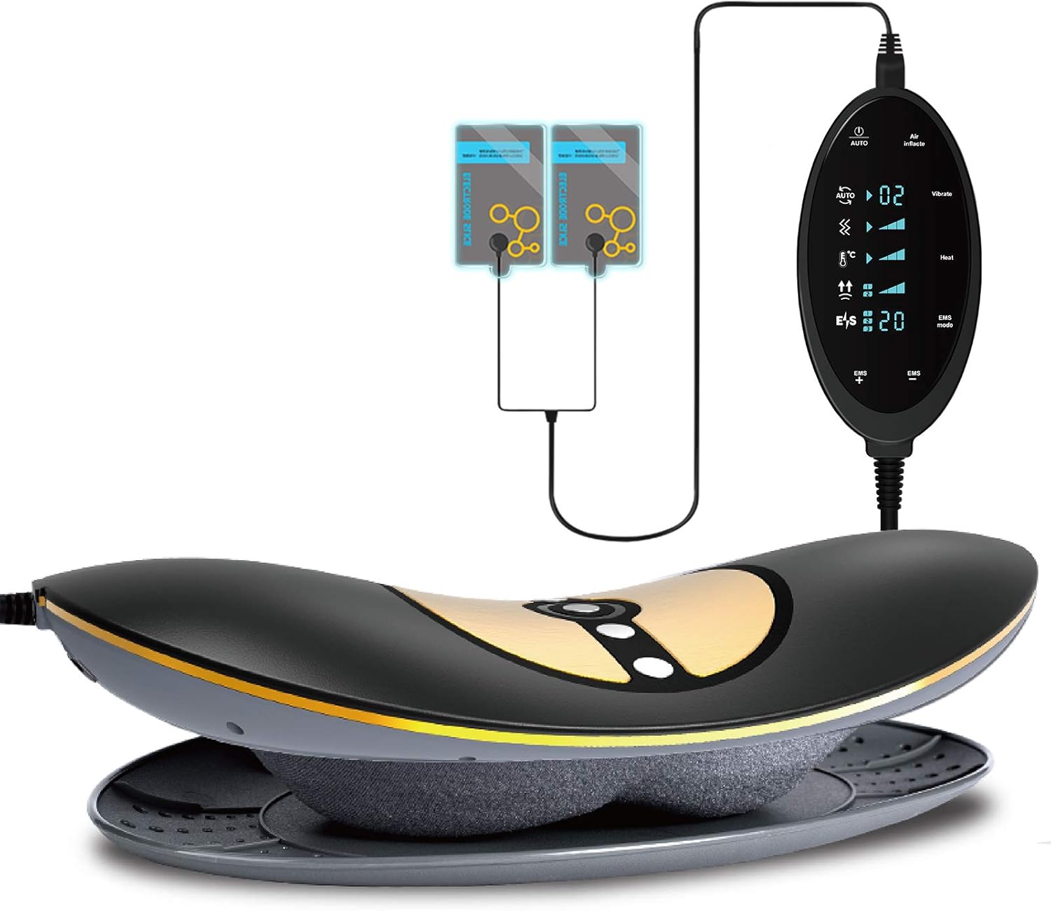 Real Relax 2021 Lumbar Traction Device, Waist Lower Back Lumbar Massager with Heat Vibration Electrotherapy for Relieving Pain from Back Aches Degeneration of Disc Spondylosis