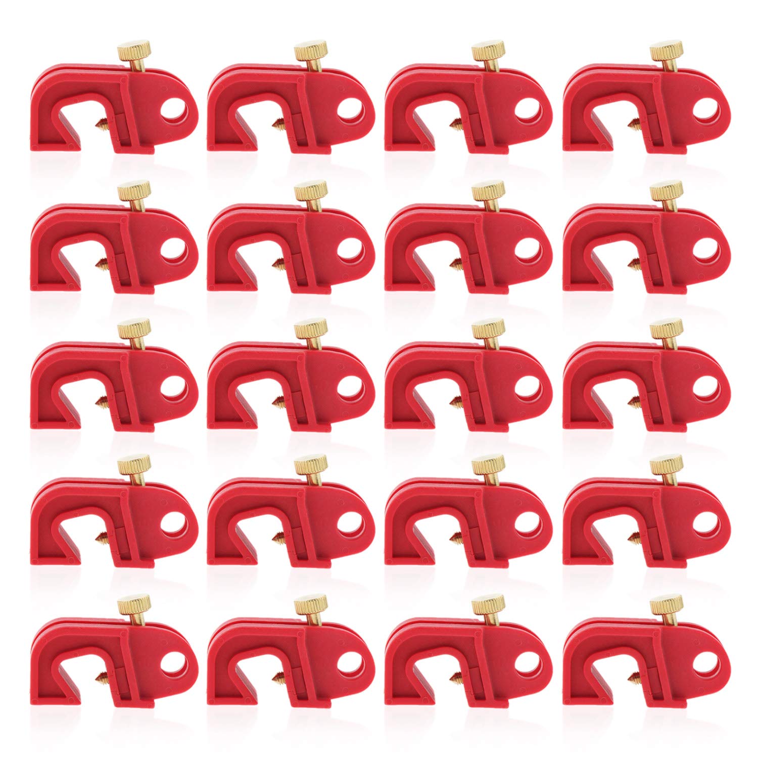 Circuit Breaker Lockout Device 20 PCS Universal Single and Multi Pole Breakers Lockout Pack of 2