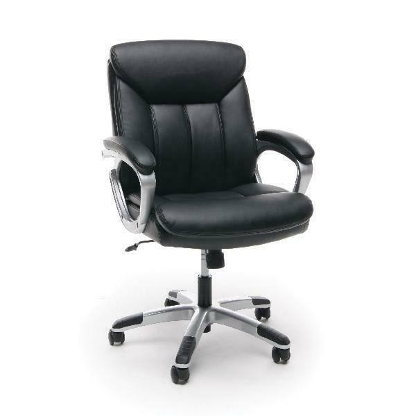 OFM Essentials Collection Mid-Back Executive Office Chair W/LUMBAR Support,Black