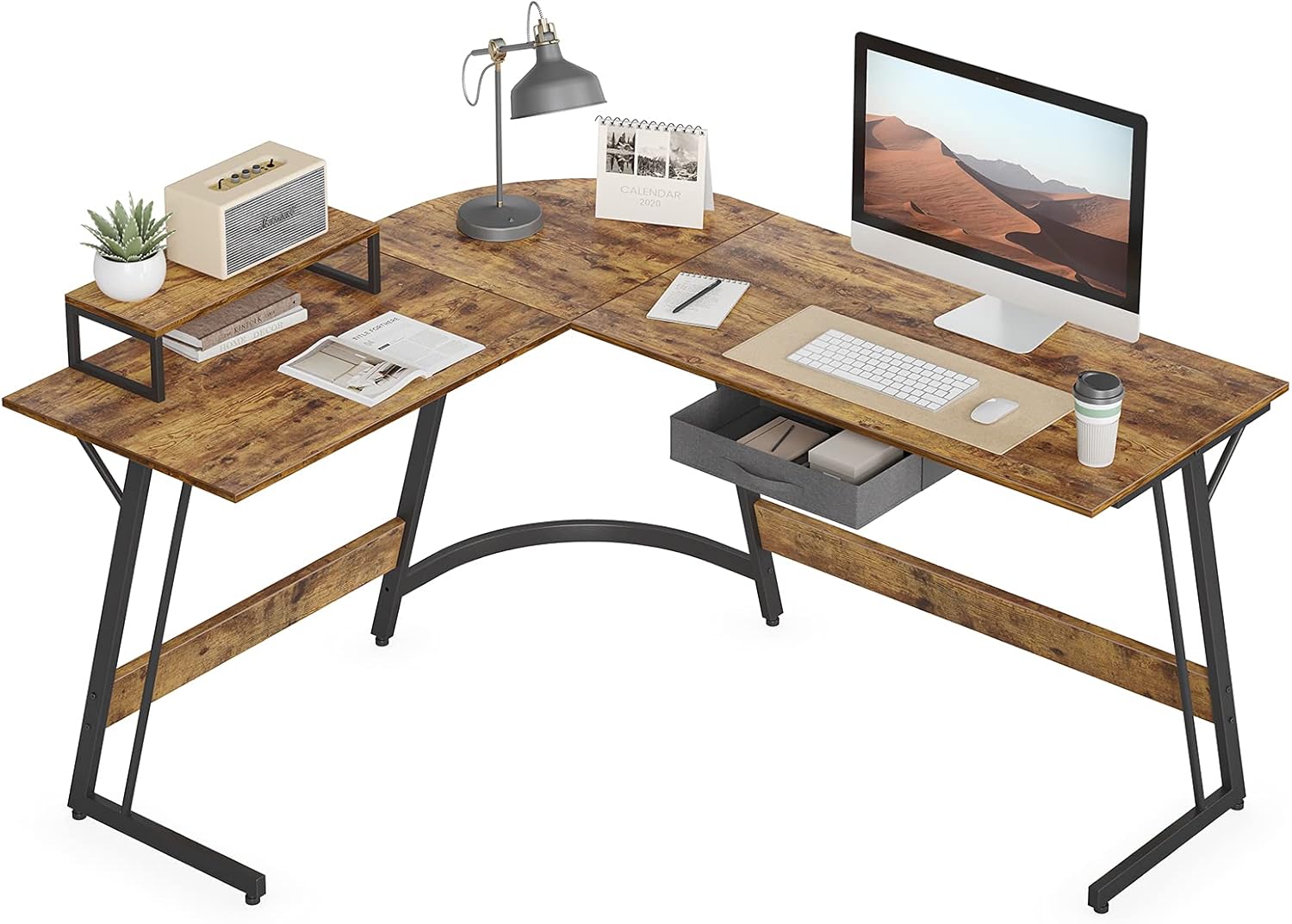 BANTI&nbsp;Modern&nbsp;L Shaped&nbsp;Desk&nbsp;Computer&nbsp;Corner&nbsp;Desk,&nbsp;59.1