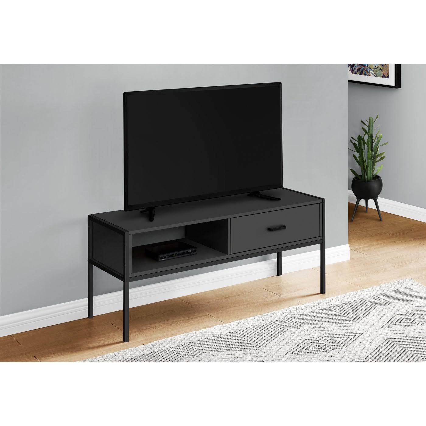 Monarch Specialties TV Stand - 48x22L - Black