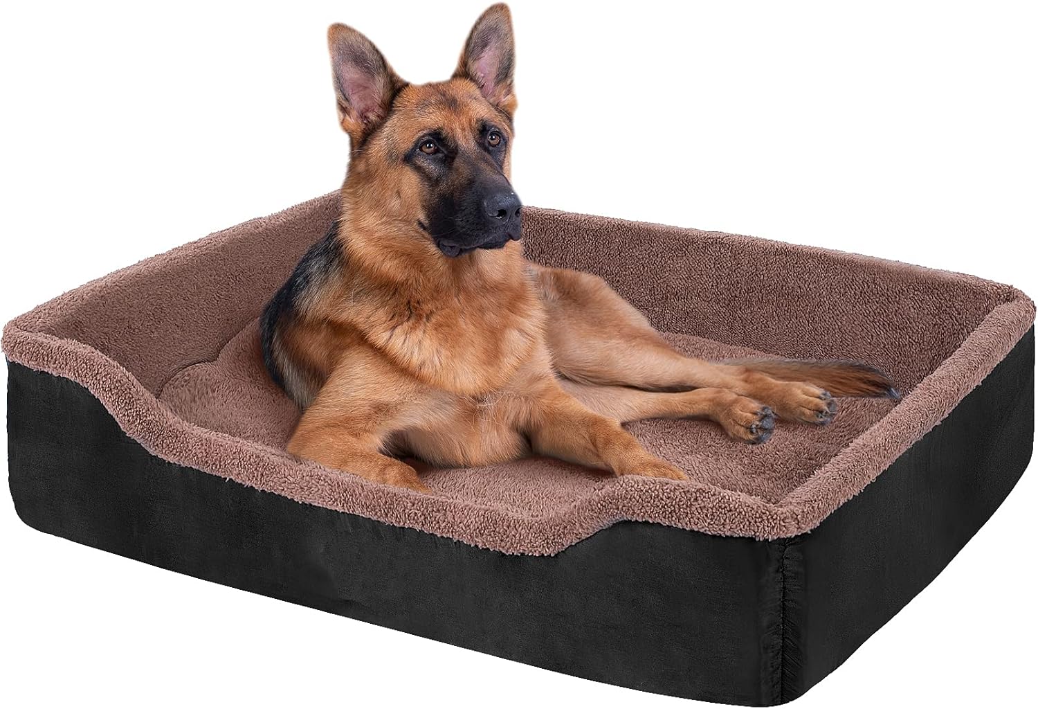 Dog Bed for Medium and Large Dogs,Machine Washable Dog Beds with Removable Covers,Rectangle Pet Bed with Waterproof Bottom(32 inch)