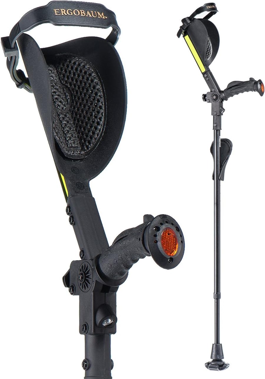 Crutches- Latest Generation Ergobaum by Ergoactives. 1 Pair of The