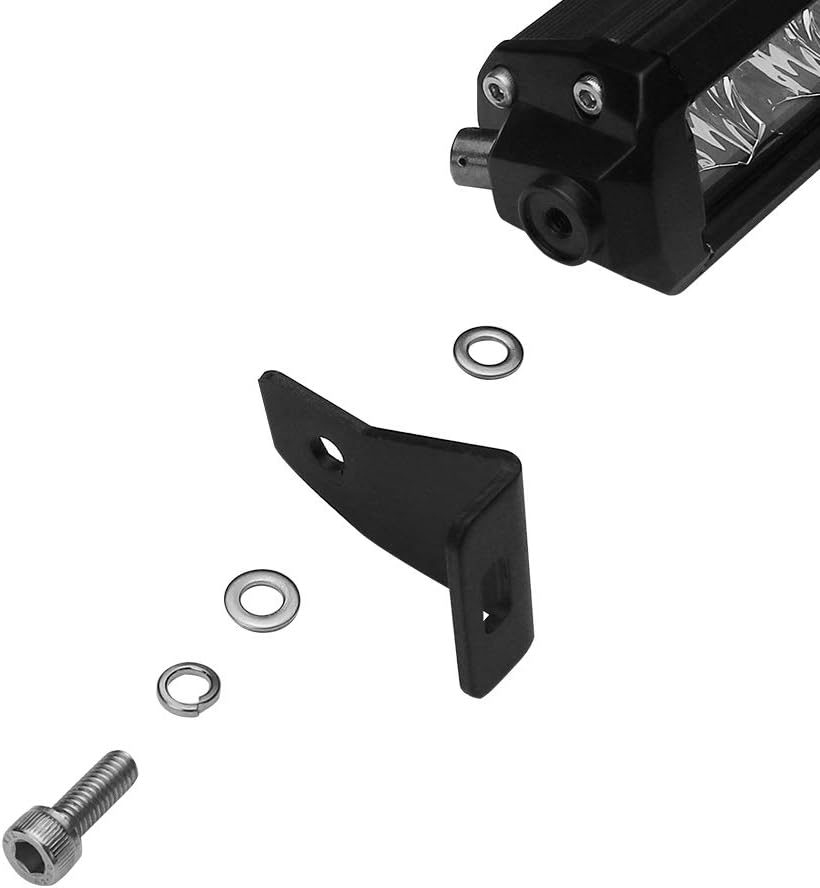 4WDKING Universal Fit Side Mounting Bracket, S5 Single Row Straight or Curve LED Light Bar Brackets