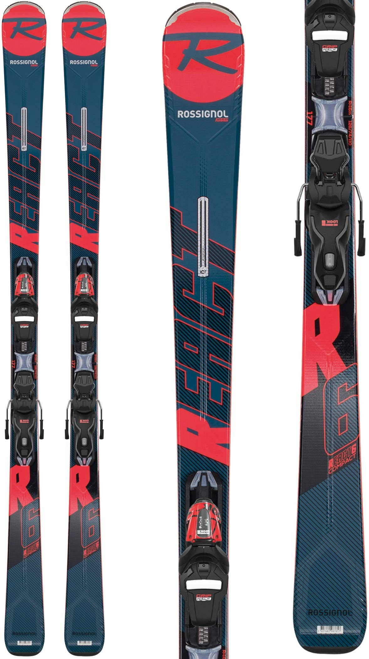Rossignol React R6 Compact Skis w/ Xpress 11 GW Bindings