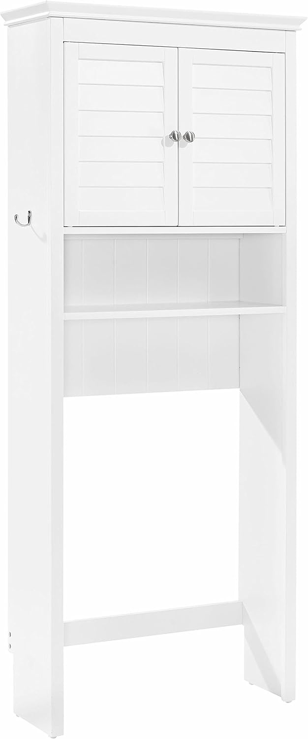 Crosley Furniture Lydia Space Saver Bathroom Cabinet, White