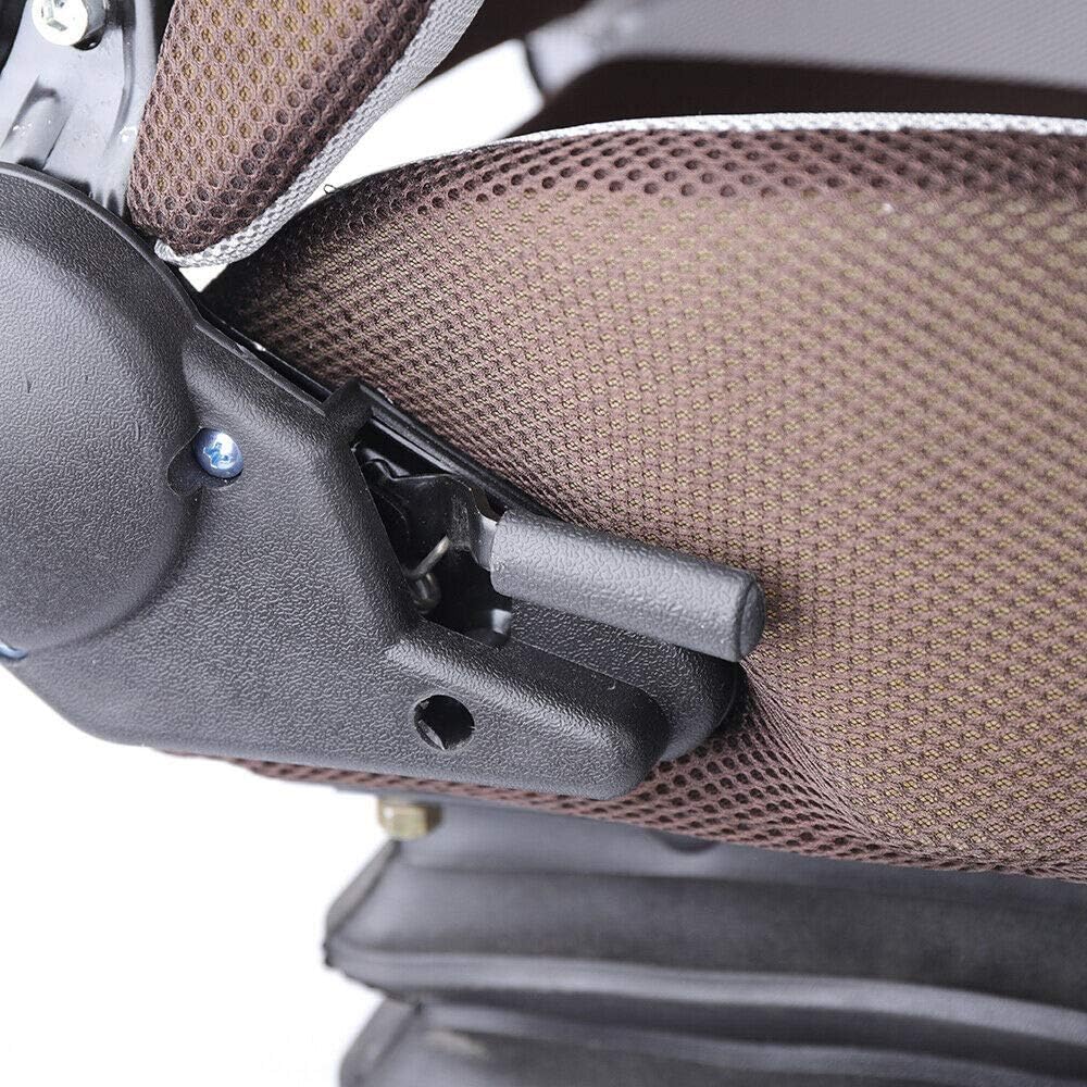 DNYSYSJ Suspension Seat with Foldable Armrest,Tractor Seat with Adjustable Backrest ,Heavy Duty Forklift Seat for Tractor Forklift Excavator