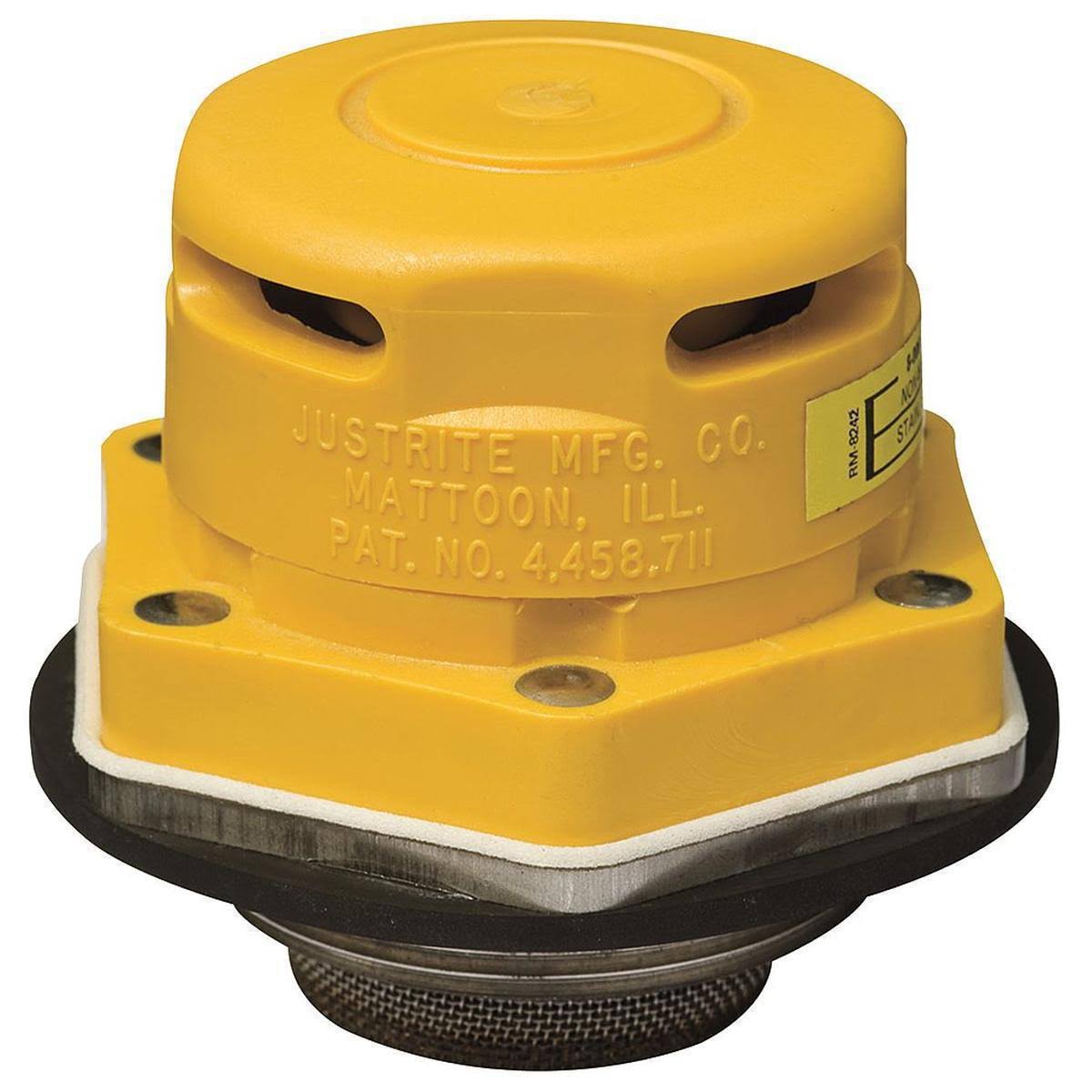 Justrite 08006 Drum Vent,single Action, PE and SS