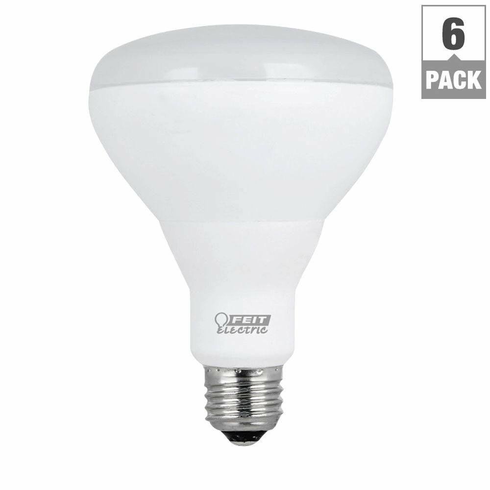 Feit 65W Equivalent Soft White BR30 Dimmable Enhance LED Light Bulb (6-Pack)
