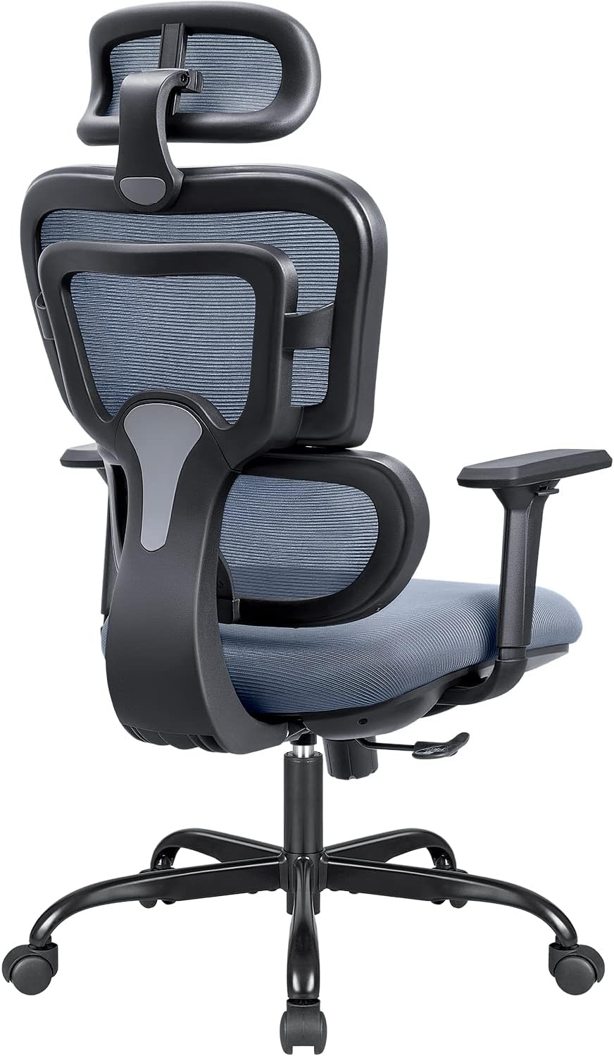 Flamaker Ergonomic Office Chair Mesh High Back Desk Chair with Adjustable Headrest and 3D Arms, Large Lumbar Support, Tilt Function, Swivel Computer Task Chair