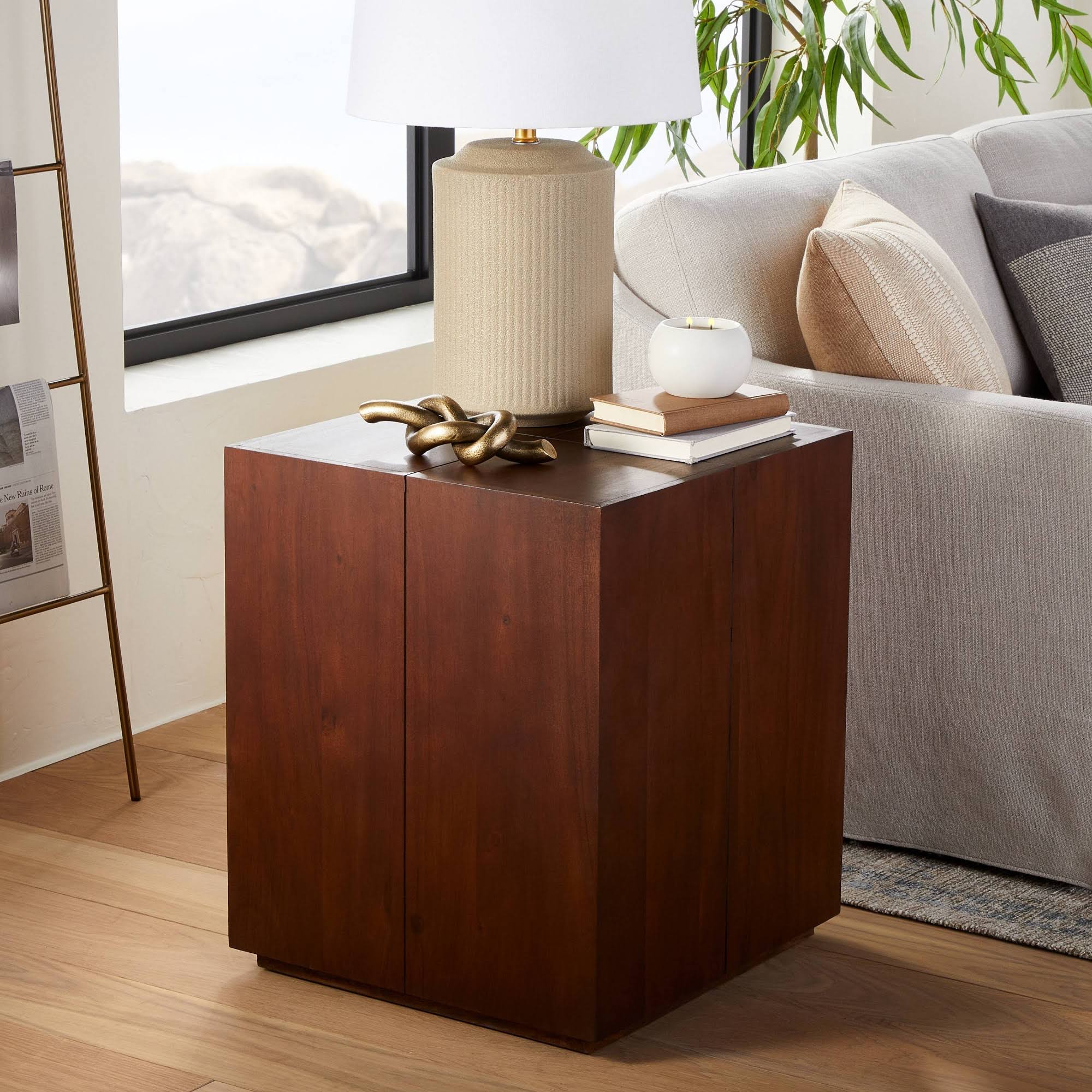 Threshold Designed w/STUDIO McGee Kelton Wood Stump Accent Table Brown - Threshold Designed with Studio McGee
