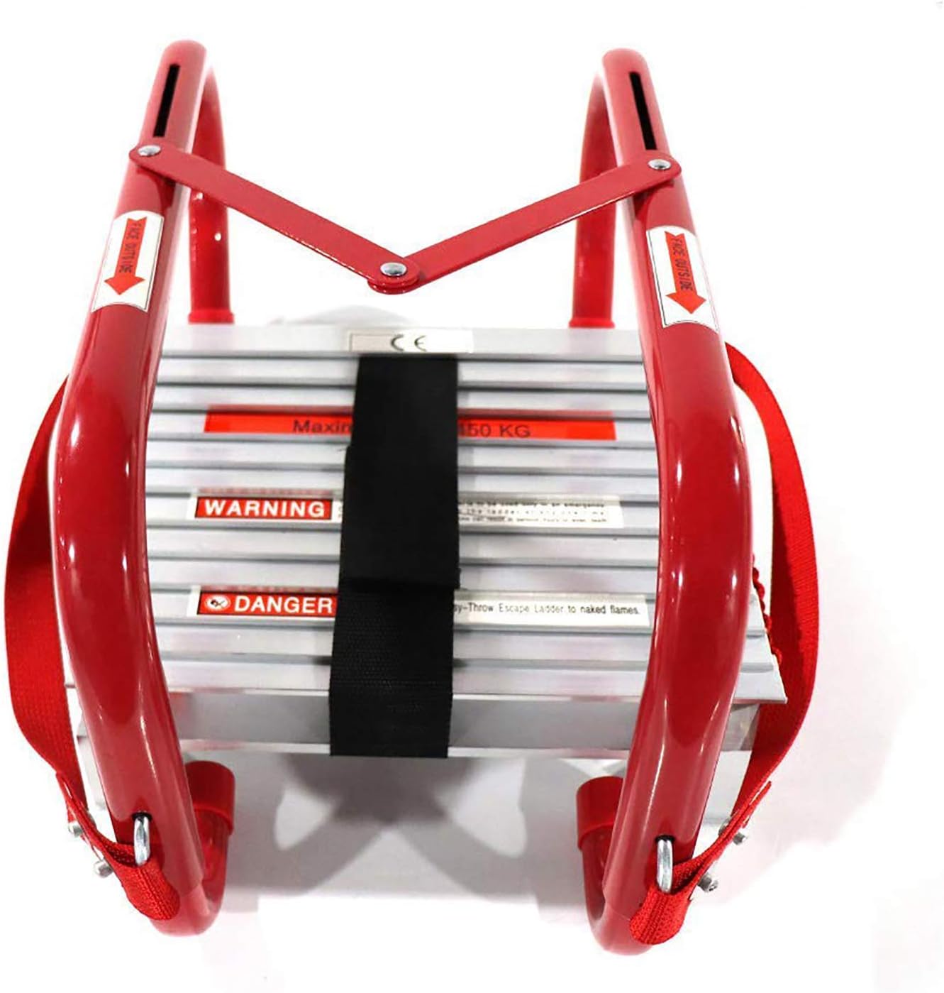SHAREWIN Fire Ladder Retractable 3 Story Escape Ladder Portable Emergency Escape Ladder 25 Feet with Anti-Slip Rungs