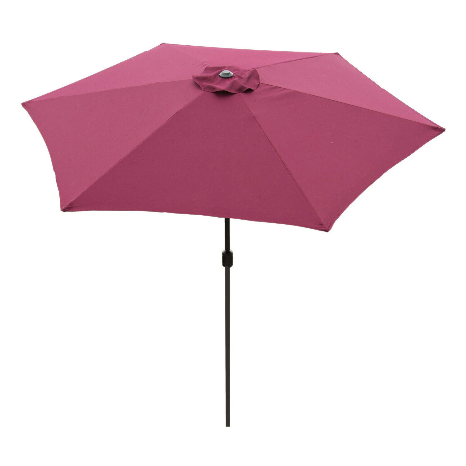 Walcut 10 ft Patio Beach Umbrella Outdoor Market Sun Shade Tilt w/ Crank Waterproof Red