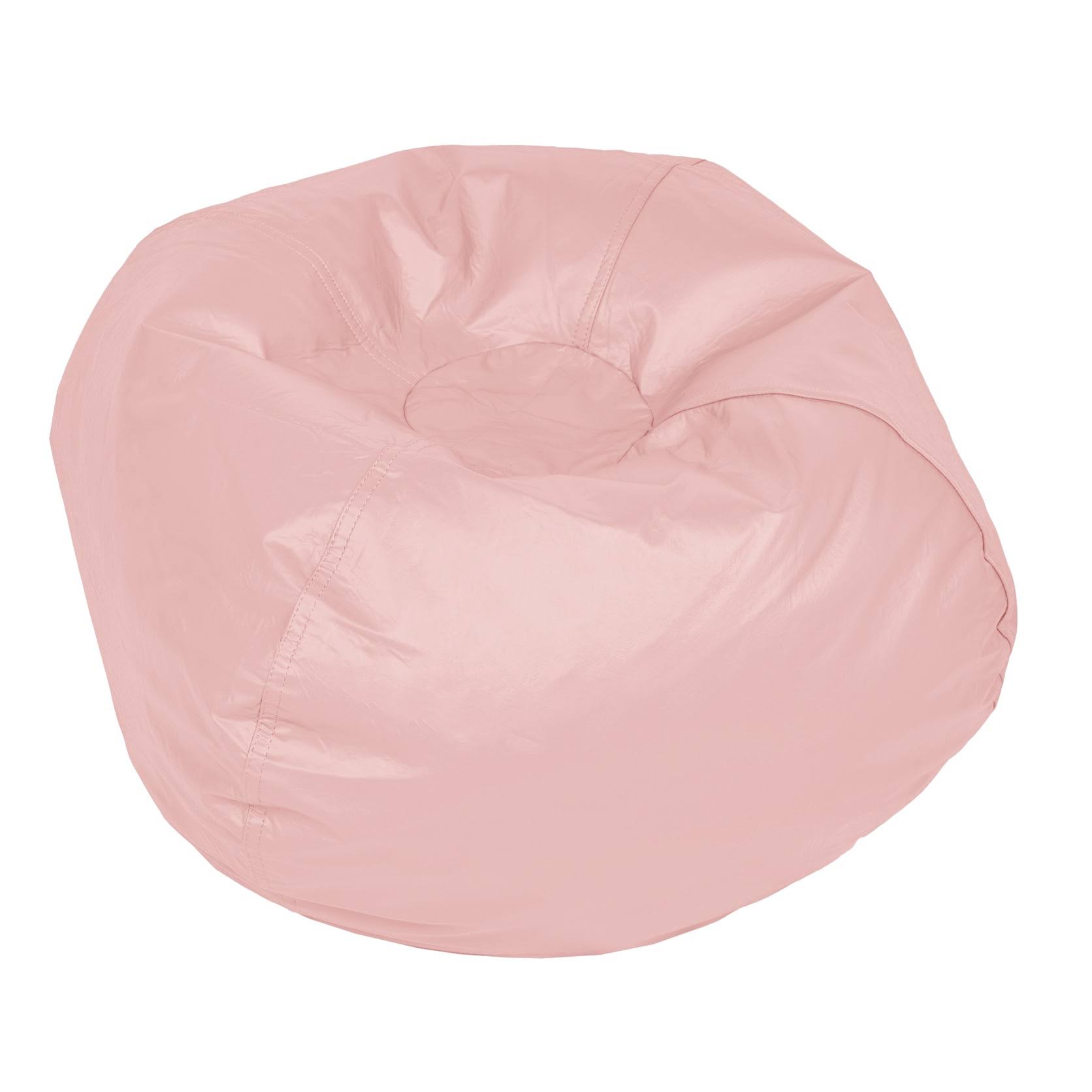 ACEssentials Medium Vinyl Bean Bag Chair, Pink Lemonade
