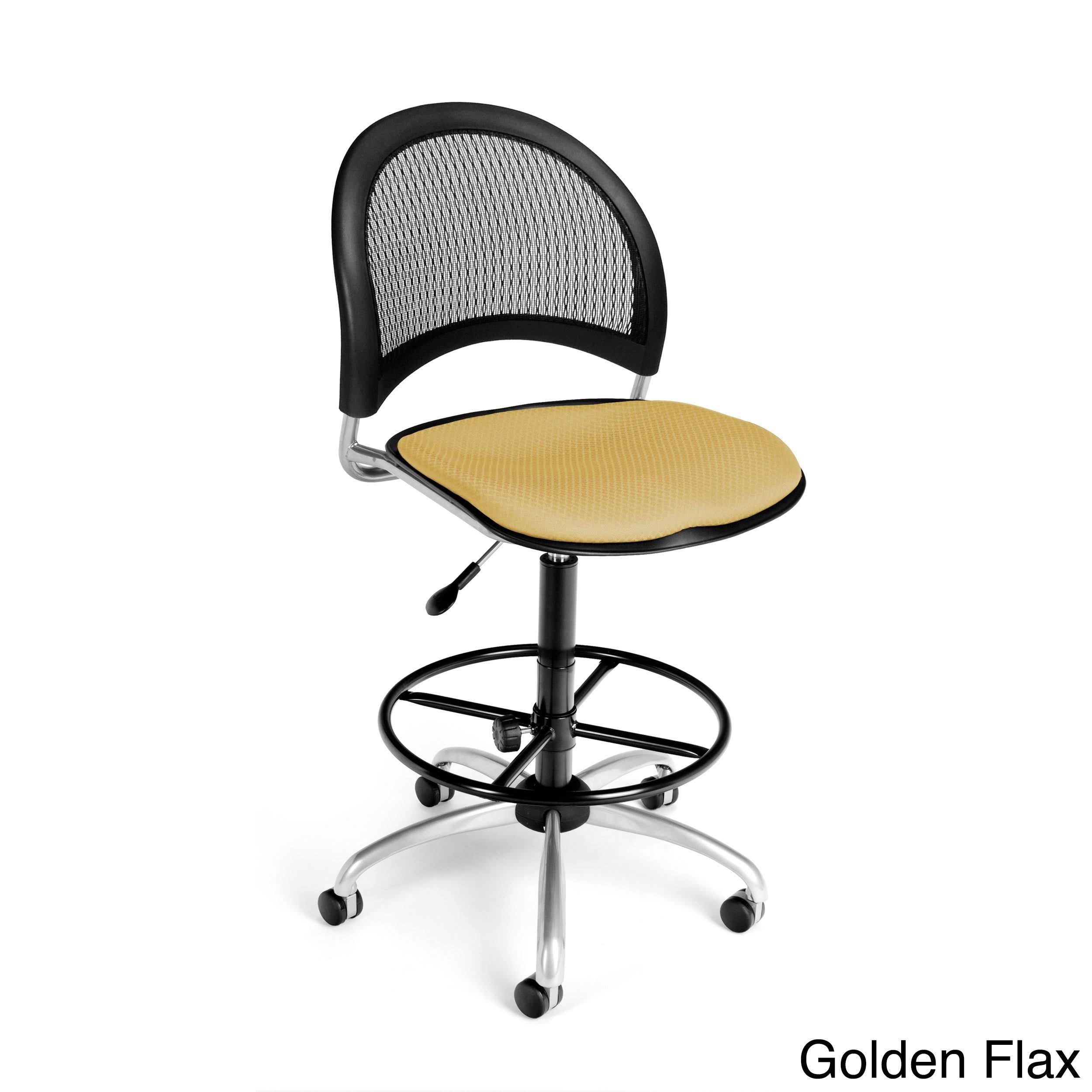 OFM 336-DK-2224 Moon Swivel Chair with Drafting Kit - Black