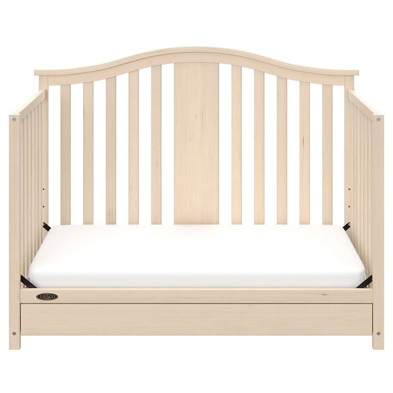 Graco Solano 4 in 1 Convertible Crib with Drawer - Whitewash