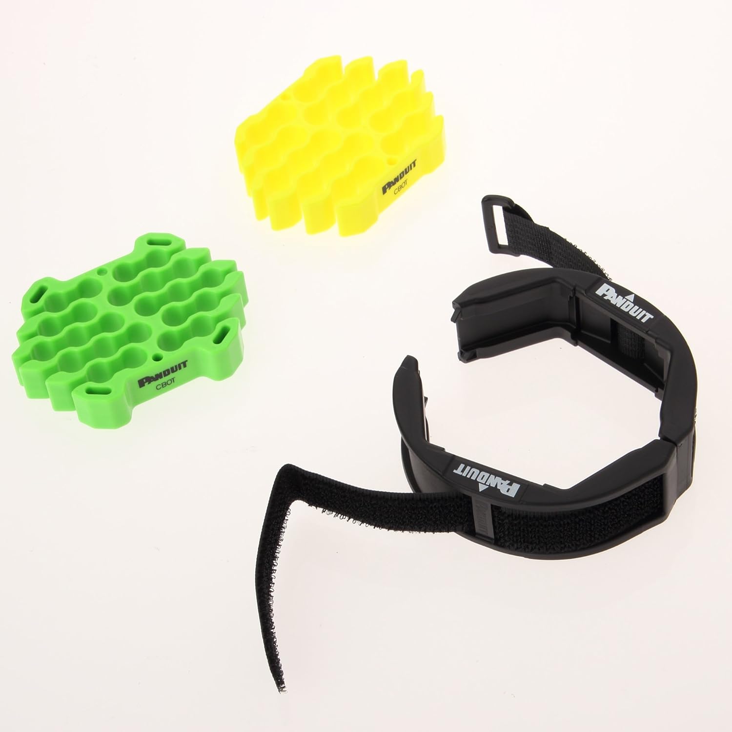 Panduit CBOT24K Cable Organizing Kit, Tool Kit Includes: Jacket Cover, Hook and Loop Fastener, Green Cable Organizing Insert, Yellow Cable Organizing Insert