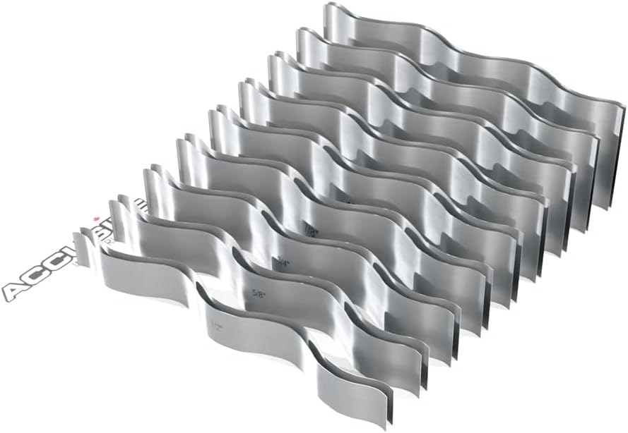 Accusize Industrial Tools 9 Pairs Wavy Parallel Set, 1/2'' to 1-1/2'' by 1/8'' Increment, Eg10-1440 Pack of 2