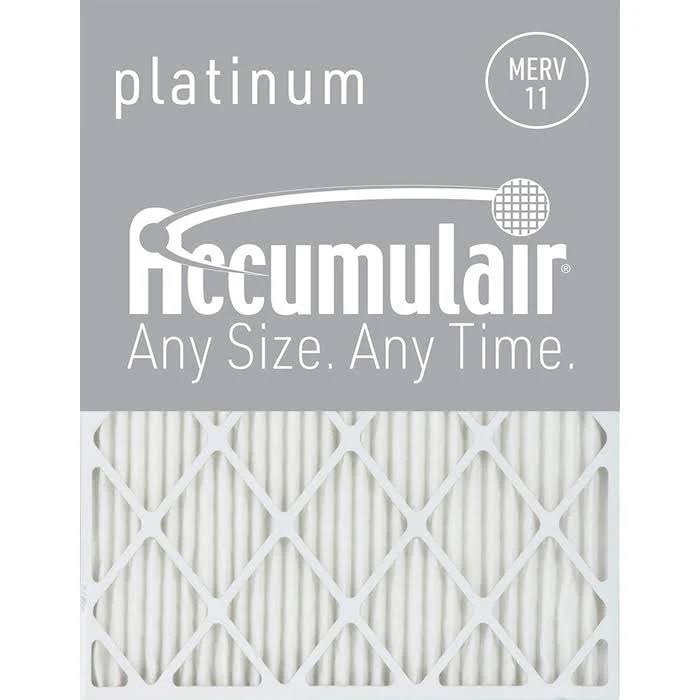 Accumulair Fa13X18A_4 Pleated Air Filter, 13x22 x 18x22 x 1x22