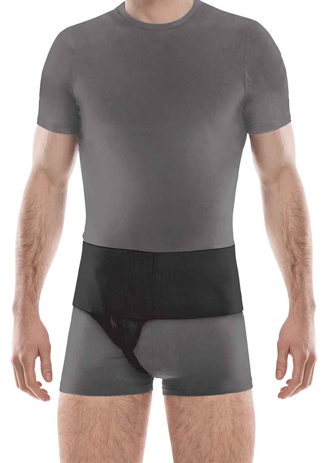 Right Side Inguinal Groin Hernia Belt, Black
