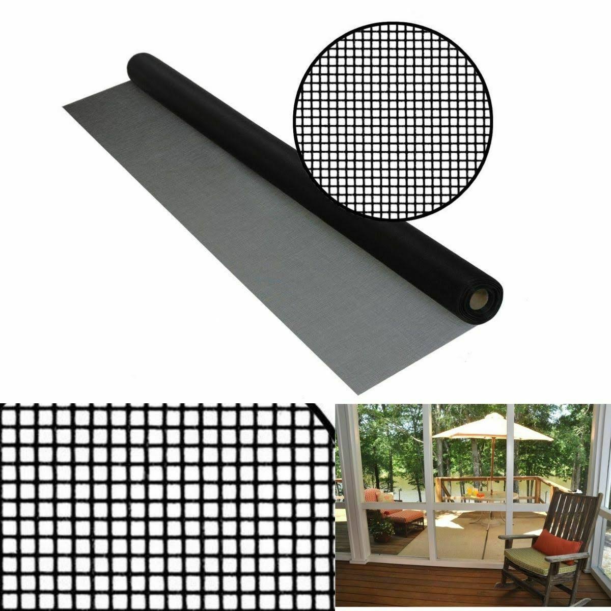 Phifer Inc 3027730 84 in. x 25 ft. Black Patio Screen