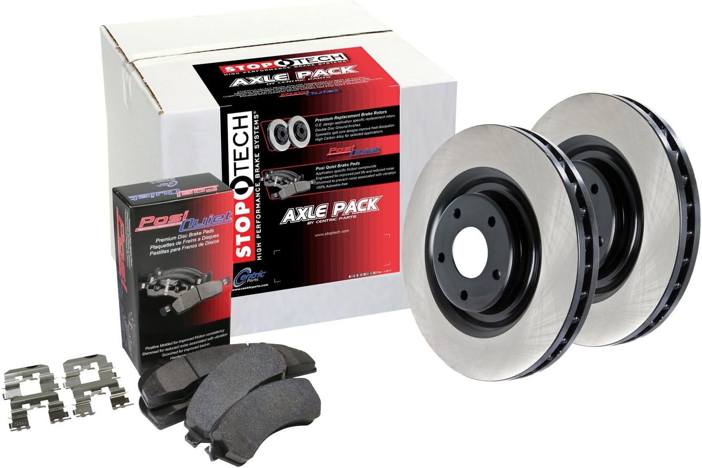StopTech 906.40036 Preferred Axle Pack Front And Rear Incl. Rotors And Pads Preferred Axle Pack