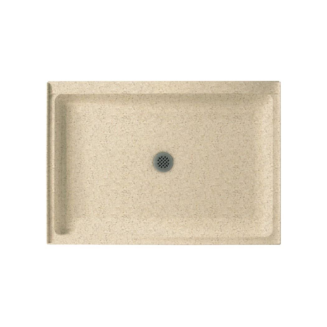 Swan Solid Surface 42-in x 34-in Shower Base in Bermuda Sand