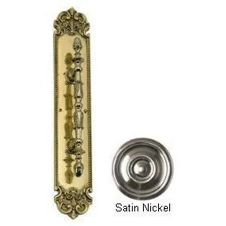 Brass Accents A04-P3221-619 Fluer De Lis Pull Handle-Plate 3 in. x 18 in. SAT...