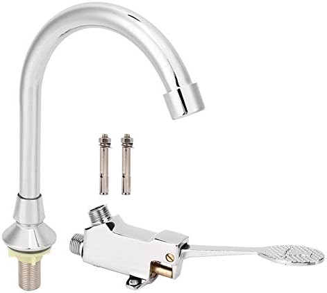 Faucet with Foot Pedal Accessories, Valve Bathroom Basin Faucet Set Laboratory Foot Pedal Faucet Home Sink Water Tap Kit