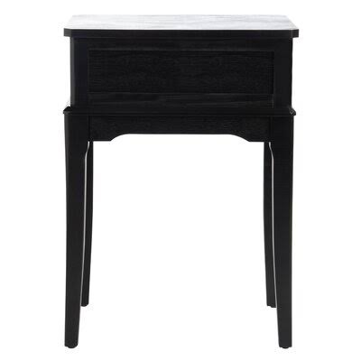 Frieda End Table Three Posts Color: Black
