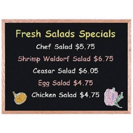 Aarco Products OC3648NT Display Style Black Chalk Board,