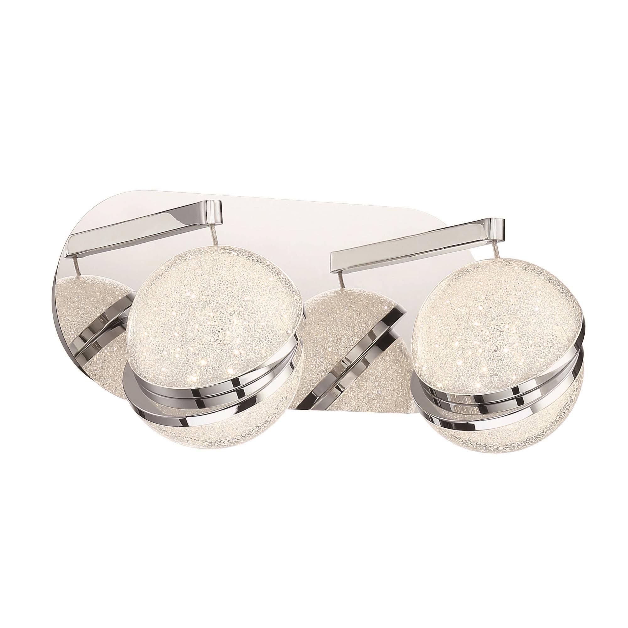 George Kovacs Silver Slice 2 Light LED Bath, Chrome - P1432-077-L