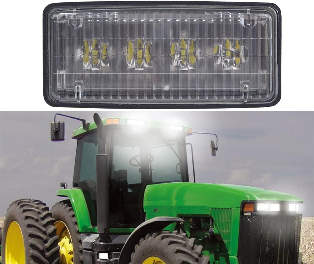 AGP.1978 20W Cab LED Headlight Tractor LED Work Light Compatible with John Deere 7000 - 8000