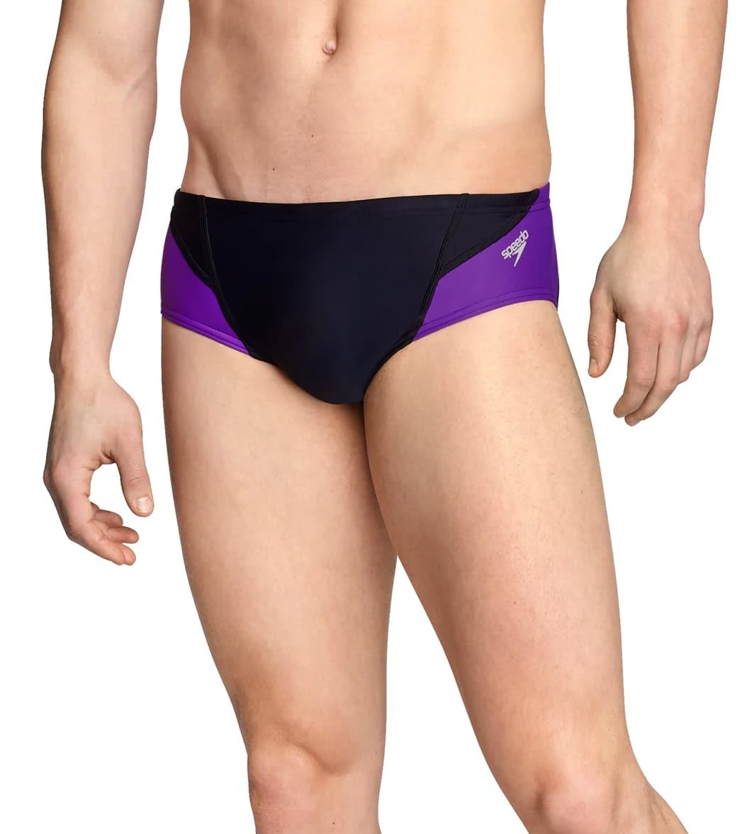 Speedo Swim Brief Powerflex Eco Tone Setter Black/Purple 36
