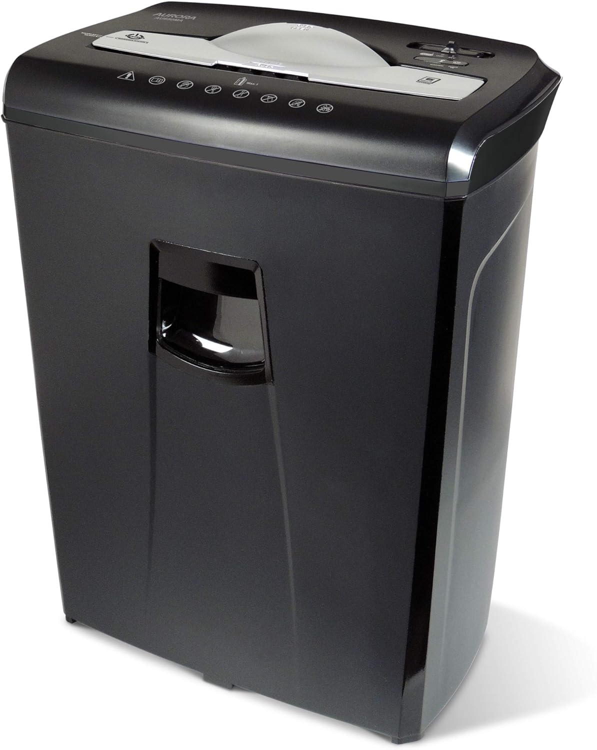 Aurora AU870MA High-Security 8-Sheet Micro-Cut Paper Credit Card Shredder Black Pack of 2