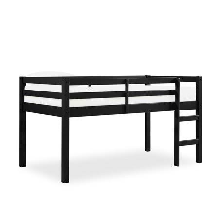 Dorel Living Benson Junior Twin Loft Bed, Black - Black