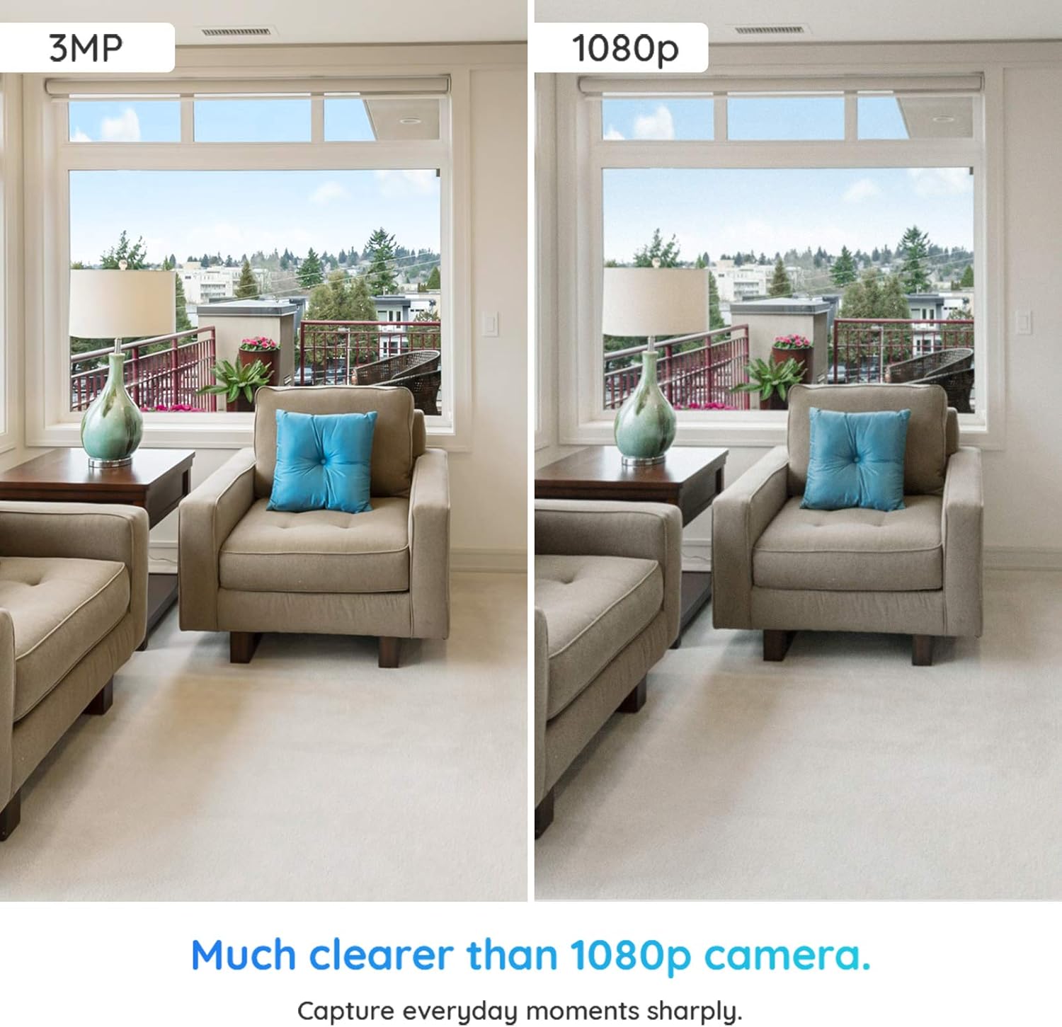 Wireless Security Camera, REOLINK E1 3MP HD Plug-in Indoor WiFi Camera for Home Security/Baby Monitor/ Pets, Encrypted Free Cloud Storage, Pan Tilt, Night Vision, Works with Alexa/Google Assistant Pack of 2