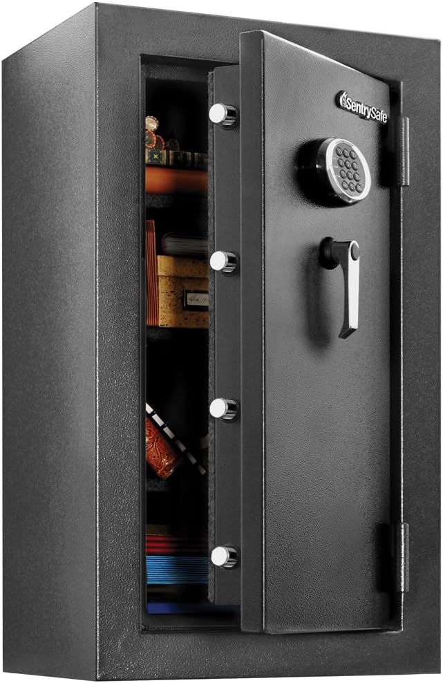 SentrySafe EF4738E Fireproof Waterproof Safe with Digital Keypad, 4.71 Cubic Feet , Black