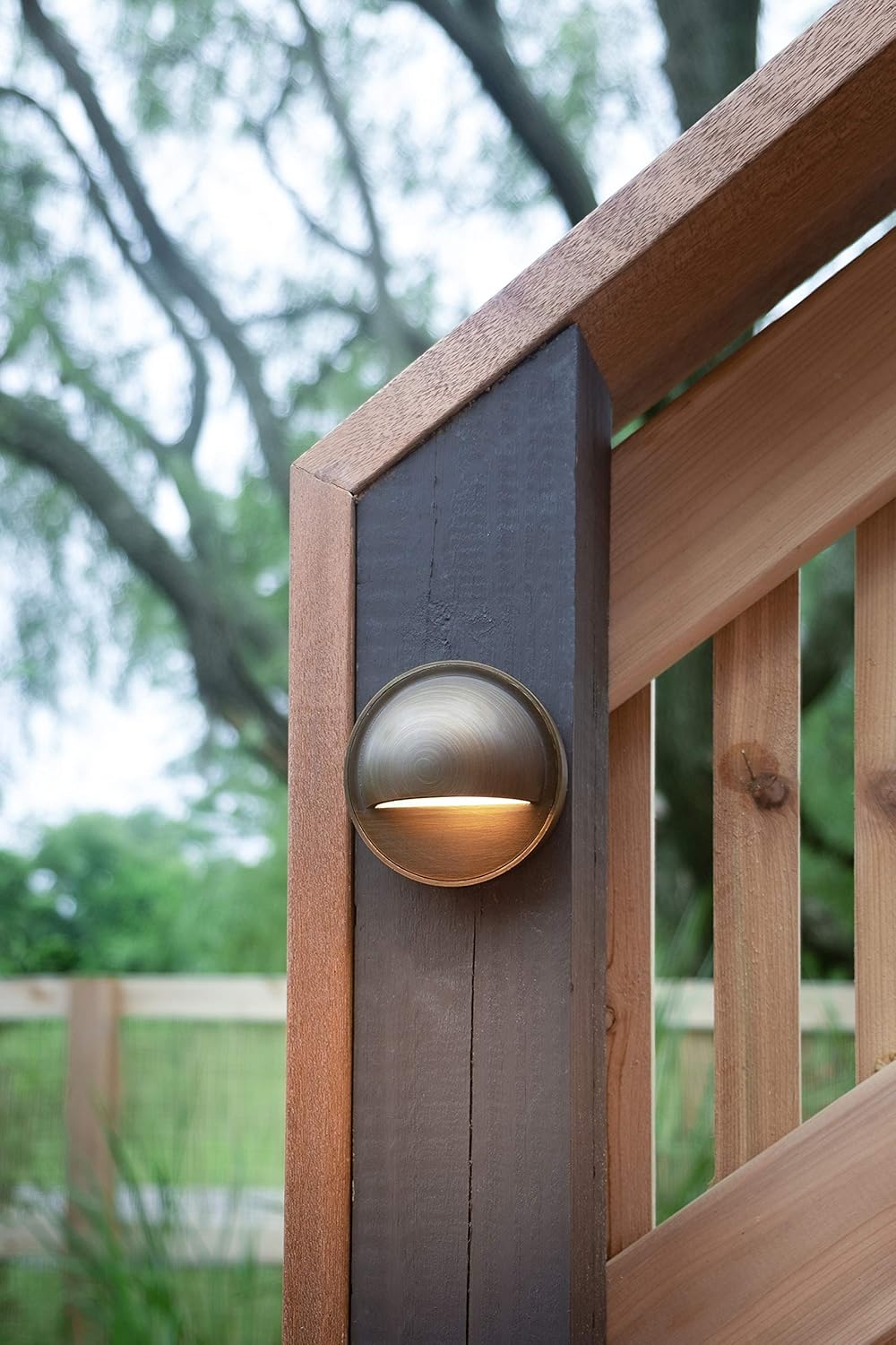 VOLT Brass LED Deck Light 6-Pack Kit (Bronze) with 150W Low Voltage Transformer