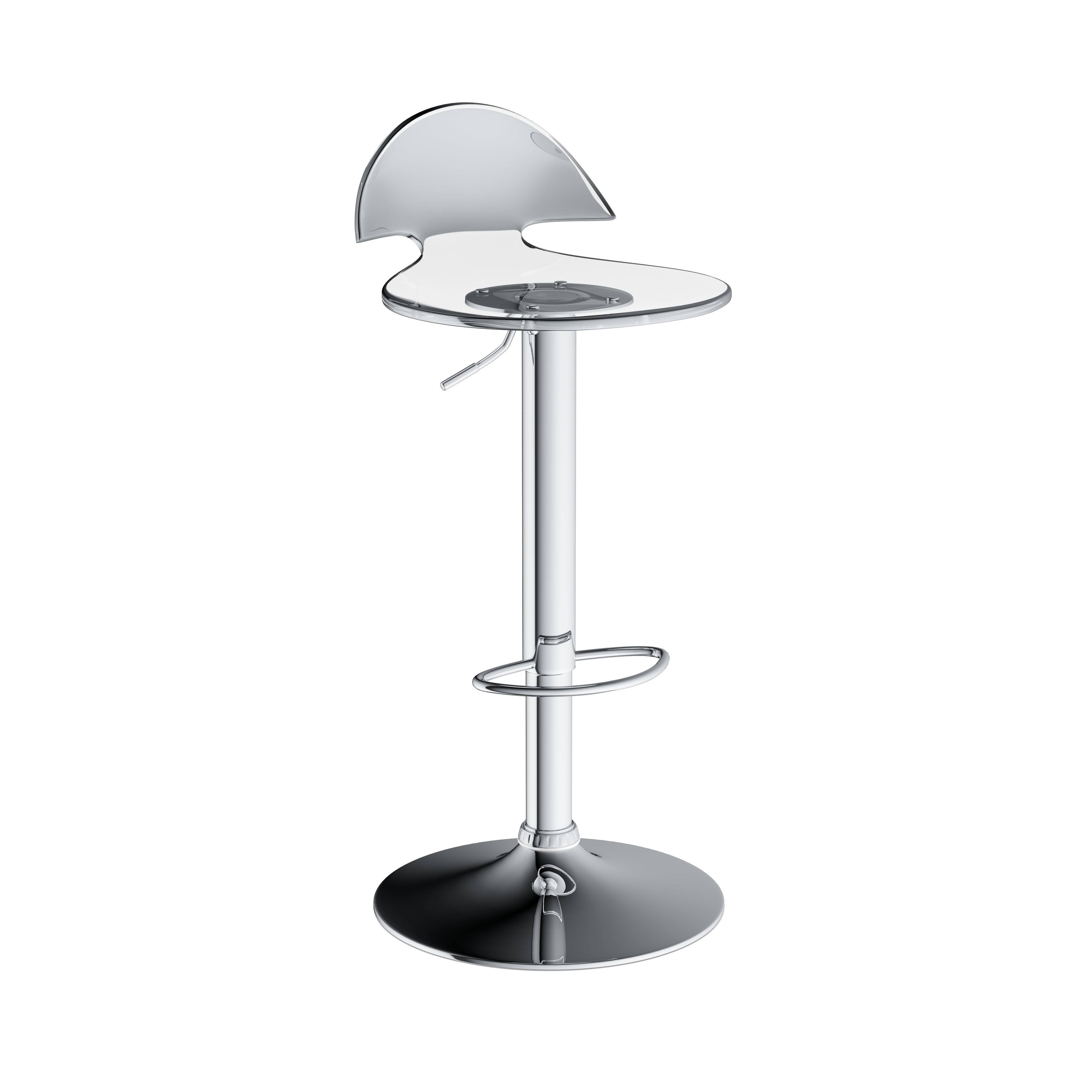 Porch u0026 Den Bryson Village Channery Clear Acrylic Bar Stool