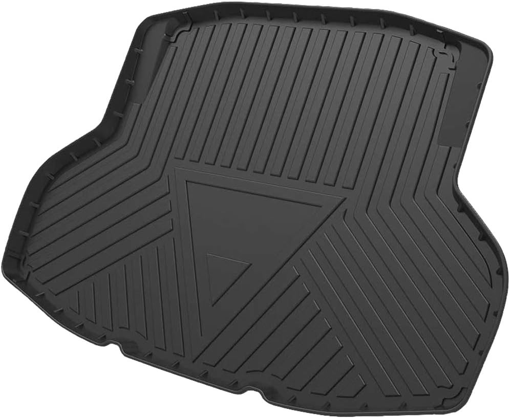 Civic Sedan Cargo Liners - Compatible with 2016-2021 Civic, All-Weather Rear Trunk Tray Cargo Mats Custom Fit, 3D Tech Waterproof Durable Odorless TPO Accessories(No 2-Doors Models, Not for Hatchback)